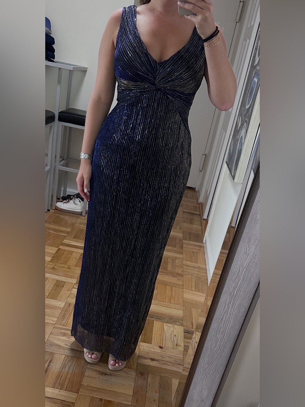 Connected Women's Twist-Front Sleeveless Gown